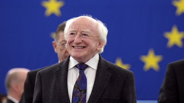 Michael D Higgins said policies that just stabilise the euro are not enough