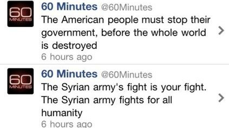 CBS confirmed its accounts had been hacked