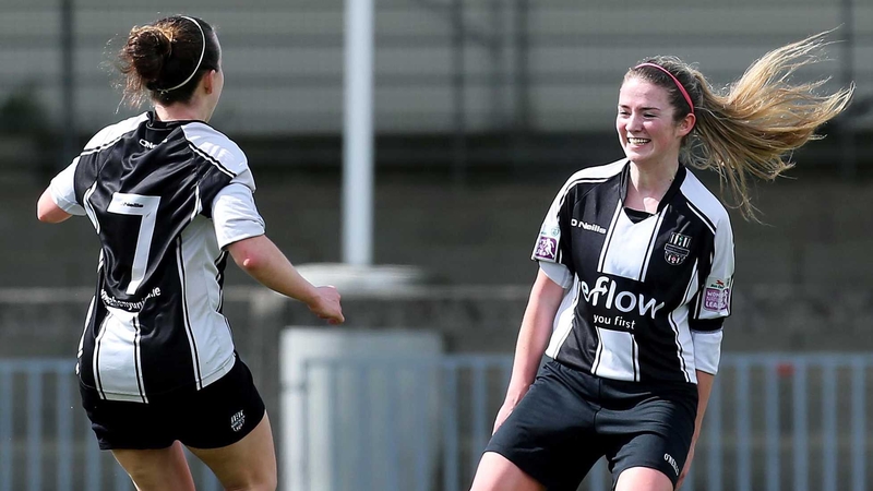 Raheny's Siobhan Kileen celebrates her opener