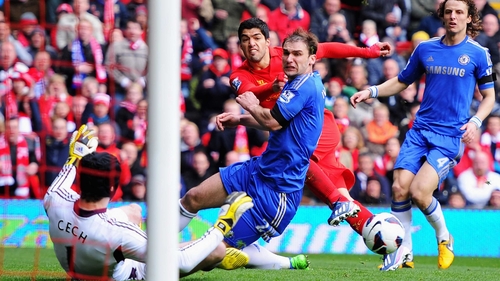 Luis Suarez was at the centre of all the action at Anfield