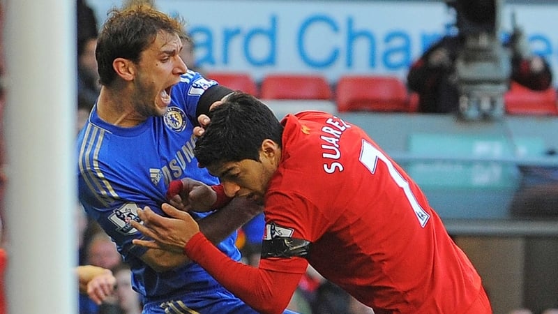 Branislav Ivanovic made a complaint to the referee following the incident