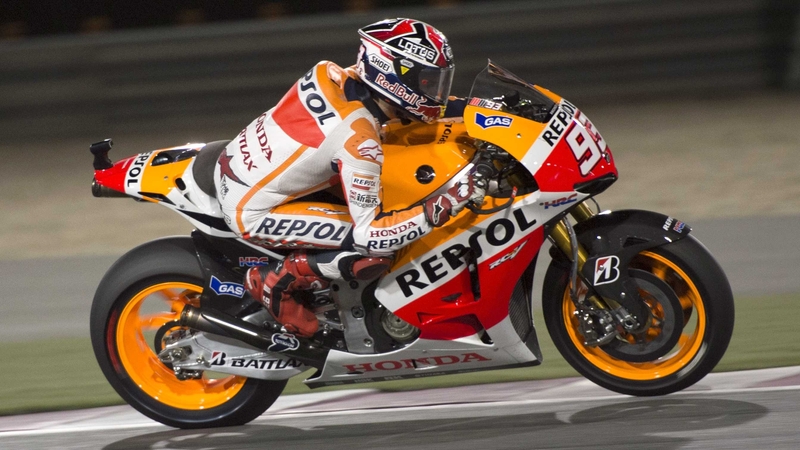 Marc Marquez leads the race for the championship in his first season in MotoGP