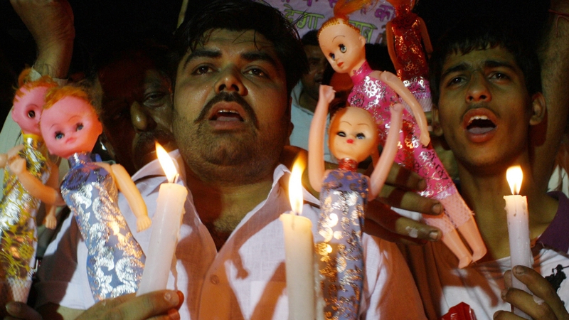 The five-year-old girl's name has not been revealed, but media have nicknamed her "Gudiya", or doll