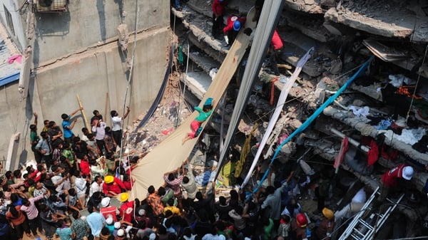 Primark occupied a floor of the eight-storey building in Bangladesh