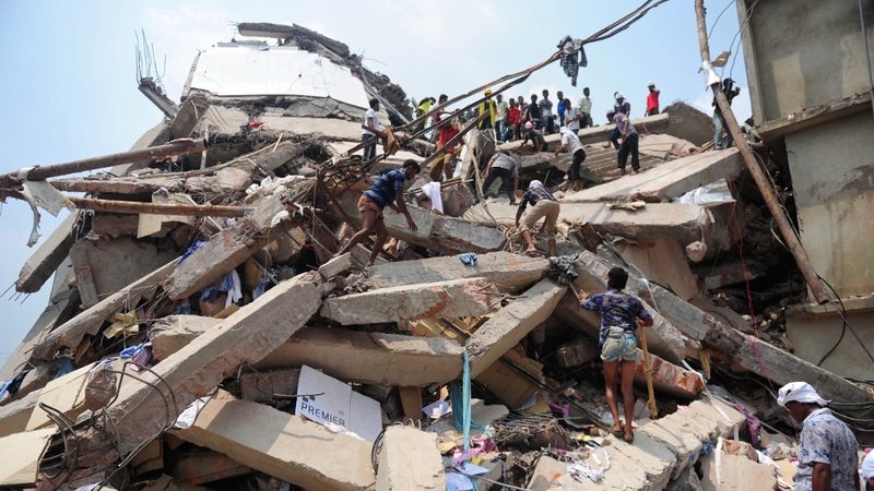 At least 705 people died when the building collapsed