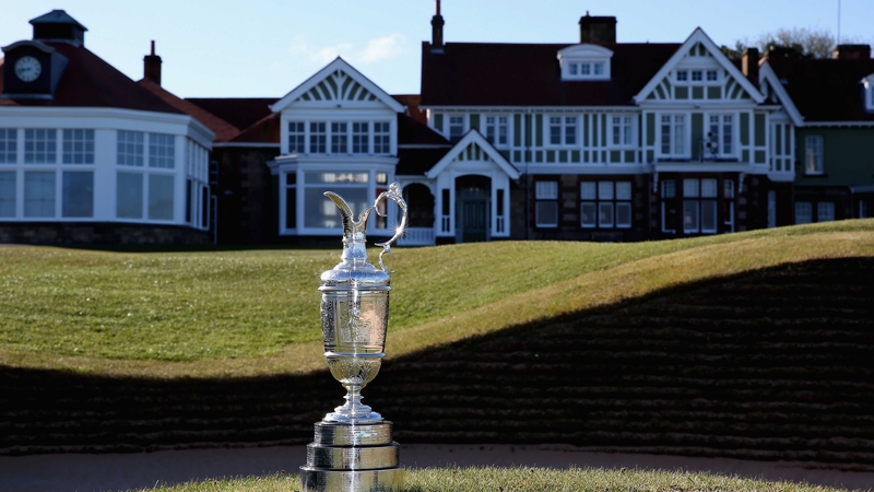 The famous Claret Jug at the Muirfield links