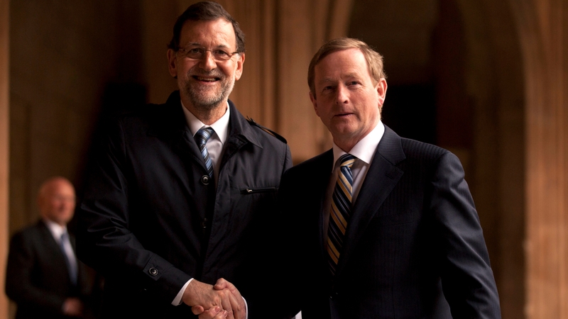 Taoiseach Enda Kenny met Spanish Prime Minister Mariano Rajoy in the Alhambra in Granada, Spain