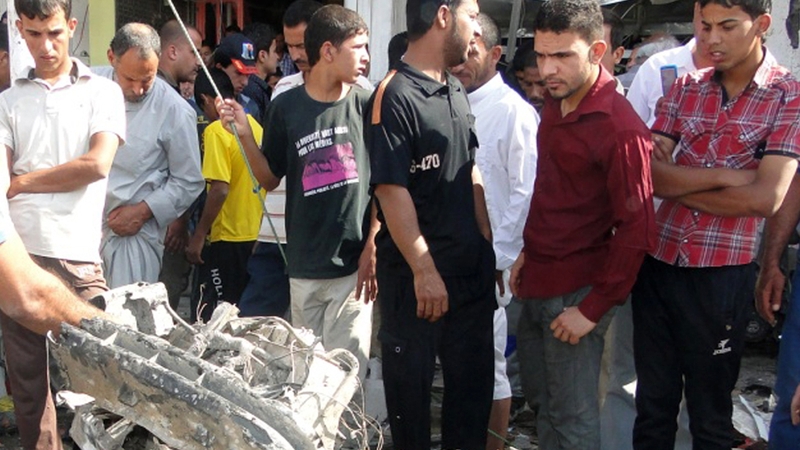 Eight people were killed in the blast in Diwaniyah