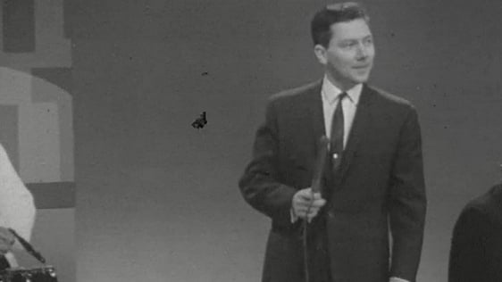 Gay Byrne presenting 'The Late Late Show' in the 1960s.