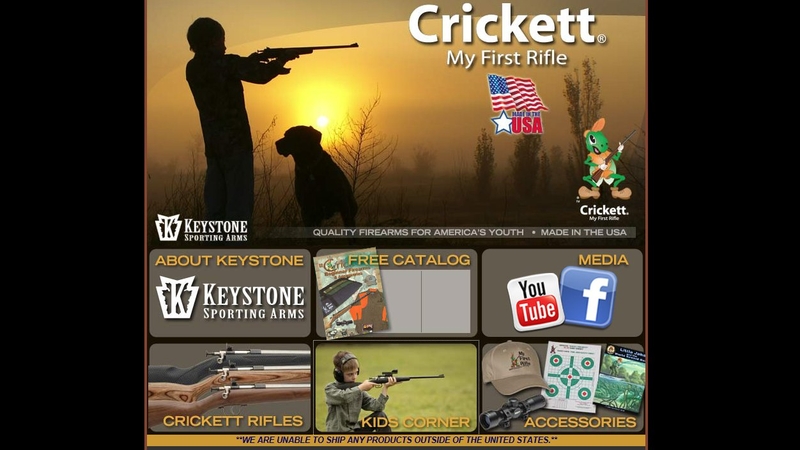 The Crickett company makes rifles for children