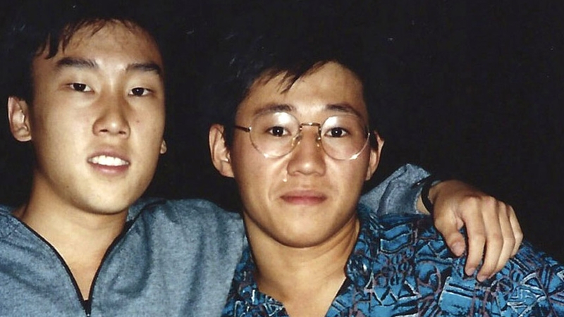 Kenneth Bae (right), pictured in 1988, was arrested in November last year