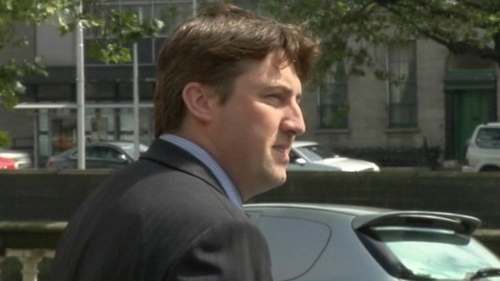 Ger Killally, his father and two young children, sustained minor injuries in the incident