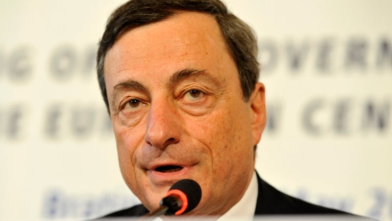 Mario Draghi said the impending stress tests would make it easier for viable banks to access finance