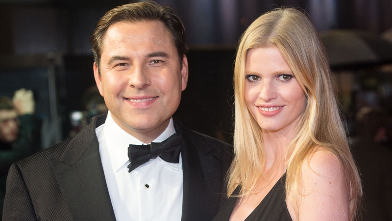 David Walliams and Lara Stone