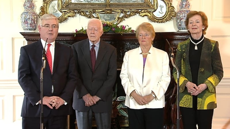 Eamon Gilmore was speaking after meeting The Elders at Iveagh House