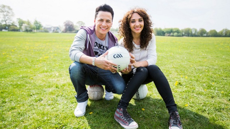Ireland's Eurovision hopeful Ryan Dolan and Natalia Kelly