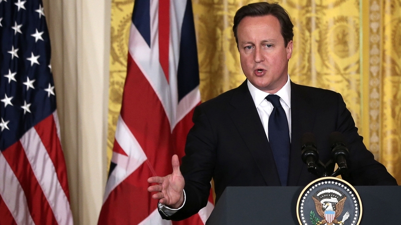 UK Prime Minister faces backbench Tory rebellion in Westminster over EU membership referendum while he visits US