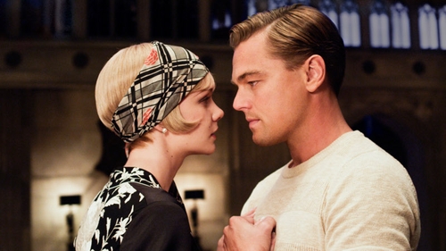 Carey Mulligan and Leonardo DiCaprio as Daisy Buchanan and Jay Gatsby