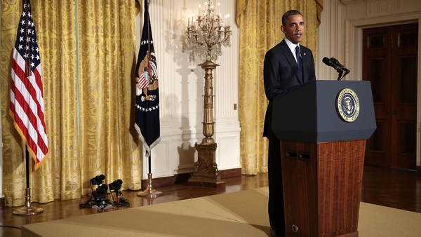 US President Barack Obama makes a statement on the IRS scandal in the East Room of the White House