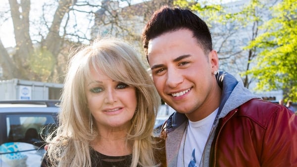 Bonnie Tyler, UK Eurovision hopeful with Irish singer Ryan Dolan