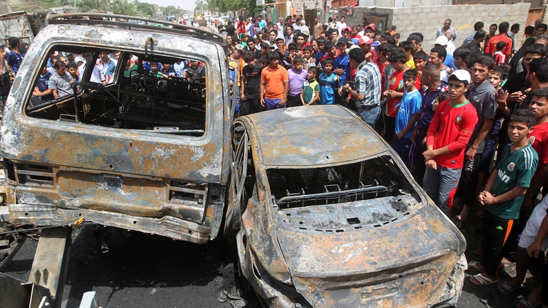 Several bombs exploded in markets in Baghdad