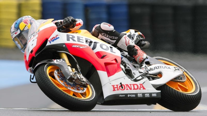 Dani Pedrosa in action at the French GP