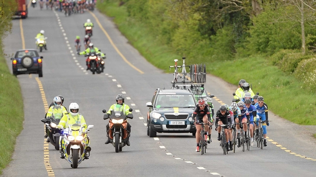 The riders in action between Longford and Roscommon
