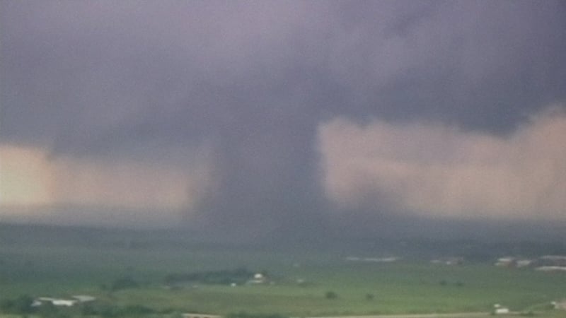 It is thought wind speeds reached up to 320km/hr