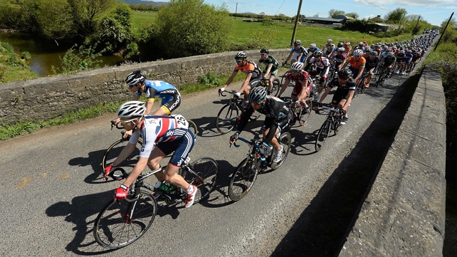 A general view of the peloton between Cappaghmore and Boher