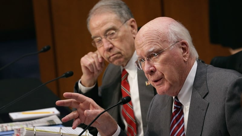 Committee chairman Patrick Leahy withdrew an amendment on same-sex partners before the vote