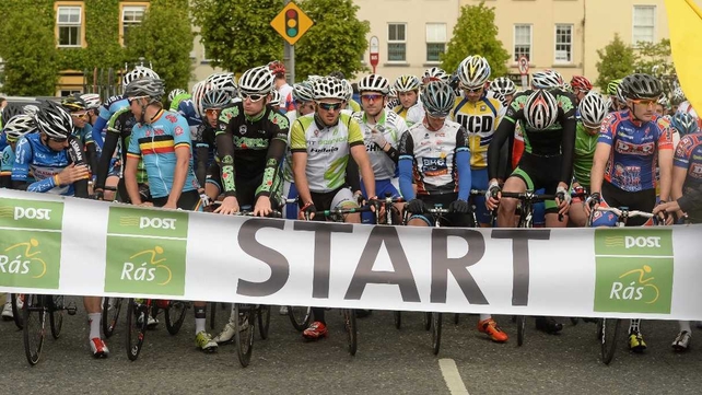 The start line of stage four at Listowel