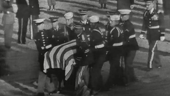 Irish Cadets Form Guard of Honour at President Kennedy's Graveside, 1963
