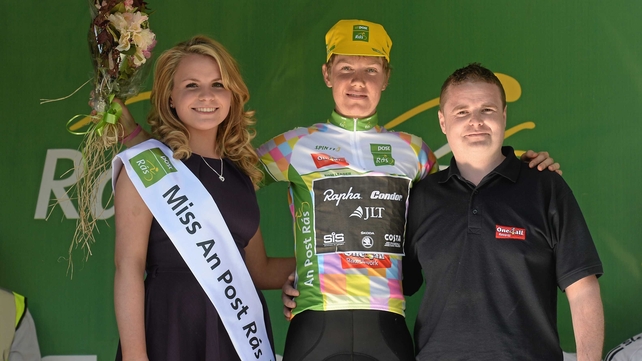 Michael Cuming (Rapha Condor JLT) leads the king of the mountains classification