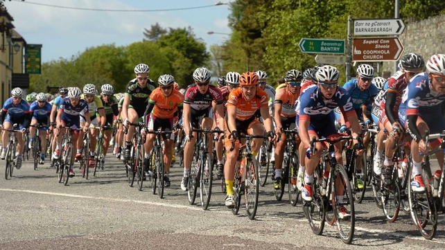 A general view of the peloton
