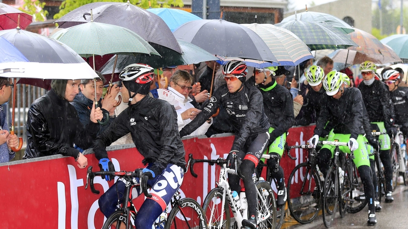 This year's race has been hit by bad weather, with torrential rain interrupting a number of previous stages