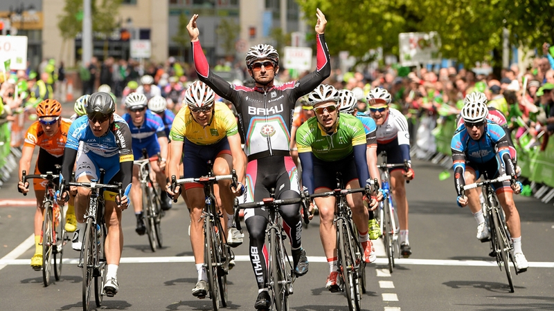 Rico Rogers celebrates after he wins the gallop for the line in Carlow