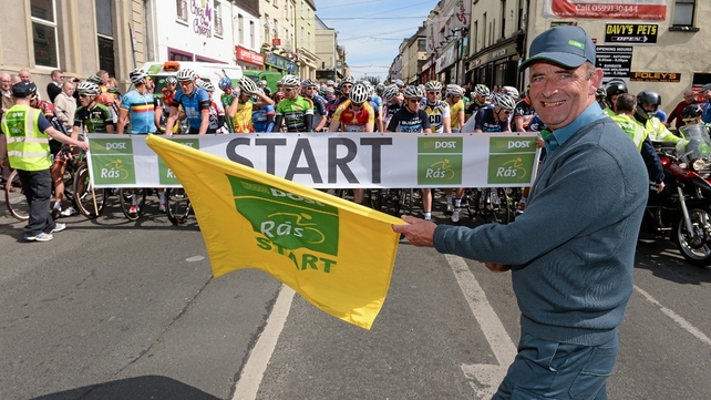 Carlow postman John Walsh starts stage seven.