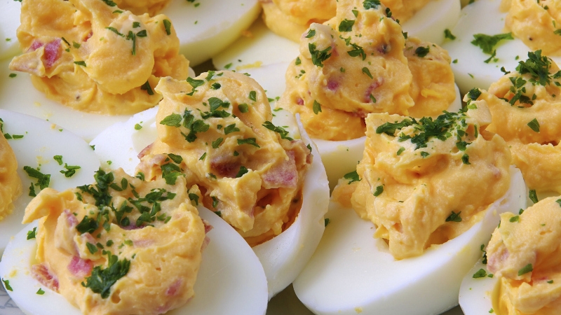 BBQ Deviled Eggs