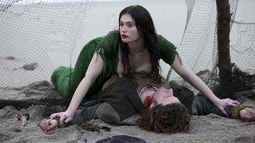 Clara is played like a bodice-ripping Nell Gwynn meets EastEnders harpie by former Bond girl Arterton