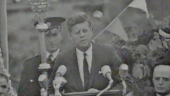 President Kennedy Makes Speech in Galway, 1963