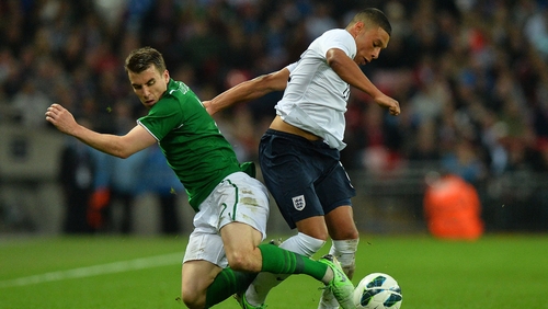 Former Sligo Rovers player Seamus Coleman was man of the match against England