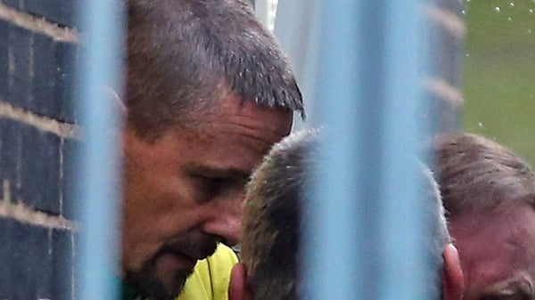 Mark Bridger was taken to a local hospital where he was given stitches