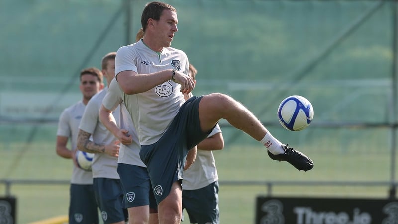 Richard Dunne training in Malahide today