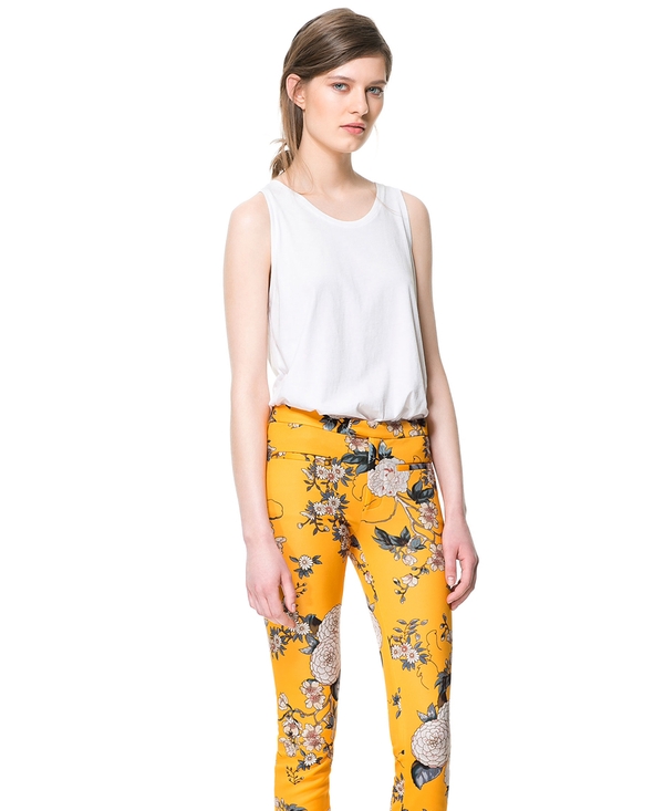 Zara Floral Print Trousers €49.95
