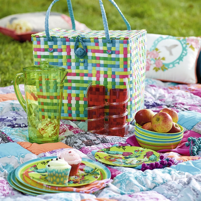 Selection of bright picnic attire, various prices, available from Debenhams.