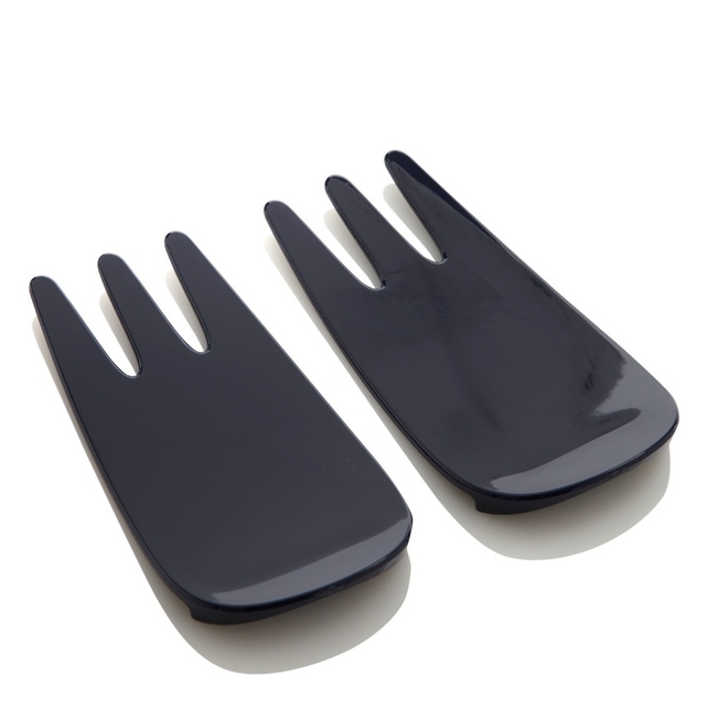 J by Jasper Conran Set of two plastic navy 'Picnic' salad servers €9.50, available from Debenhams.