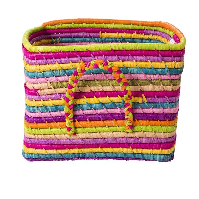Small, colourful square basket, €46, available from Debenhams.