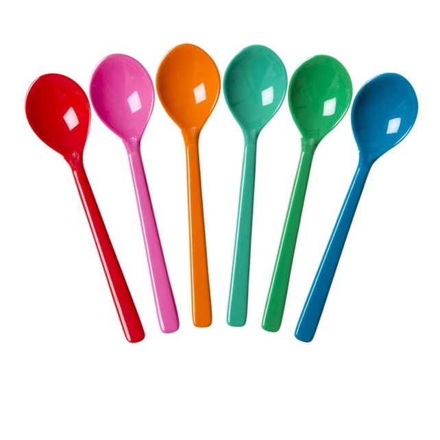 Set of six coloured spoons, in tall or short sizes, €11.50, available in store or online from Debenhams