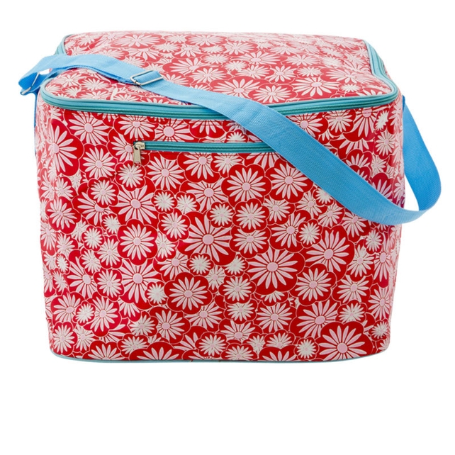 Large red cooler bag, €62, available from Debenhams.
