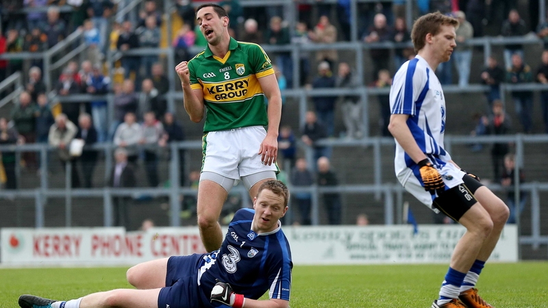 Anthony Maher celebrates Kerry's third goal
